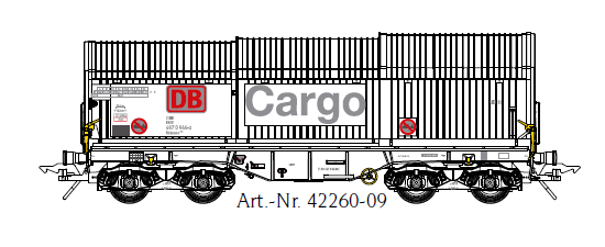 Lenz 42260-09 - Teleskophaubenwagen Shimmns 708, D