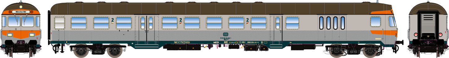 Spur 01 Modellbahnen 54155 - Silberling Steuerwage