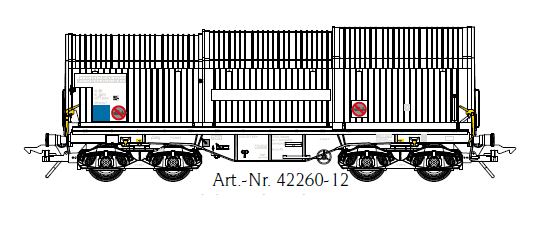 Lenz 42260-12 - Teleskophaubenwagen Shimmns, VTG, 
