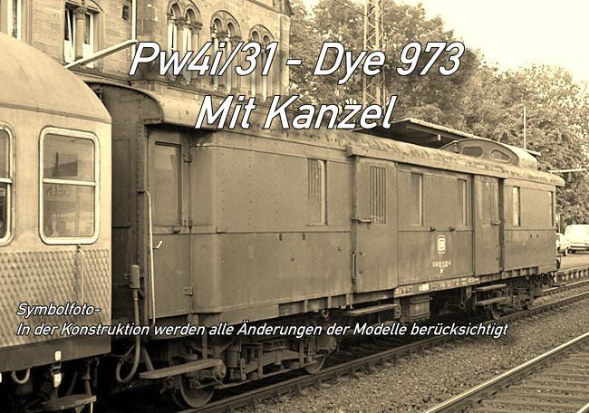 MBW 36512 - Dye 973 Gepäckwagen - DB Epoche IV - M