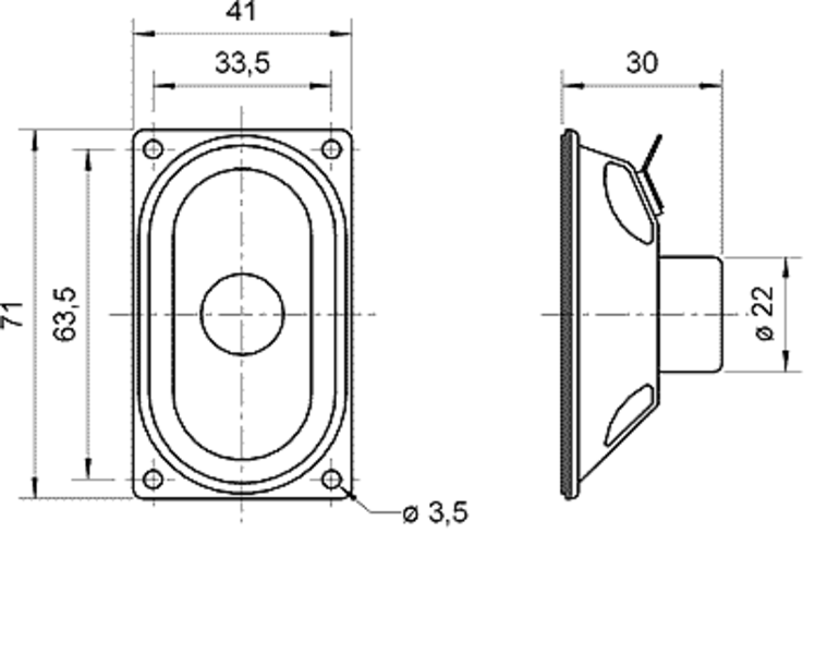 ESU 50336 - Lautsprecher Visaton SC 4.7 ND, 41mm x
