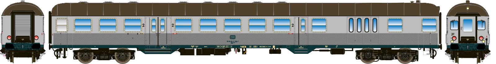 Spur 01 Modellbahnen 54157 - Silberling Steuerwage