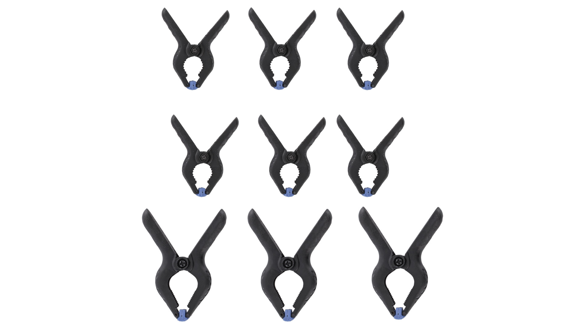 NOCH 60105 - Nylon-Klemmen-Set, 9 Stück