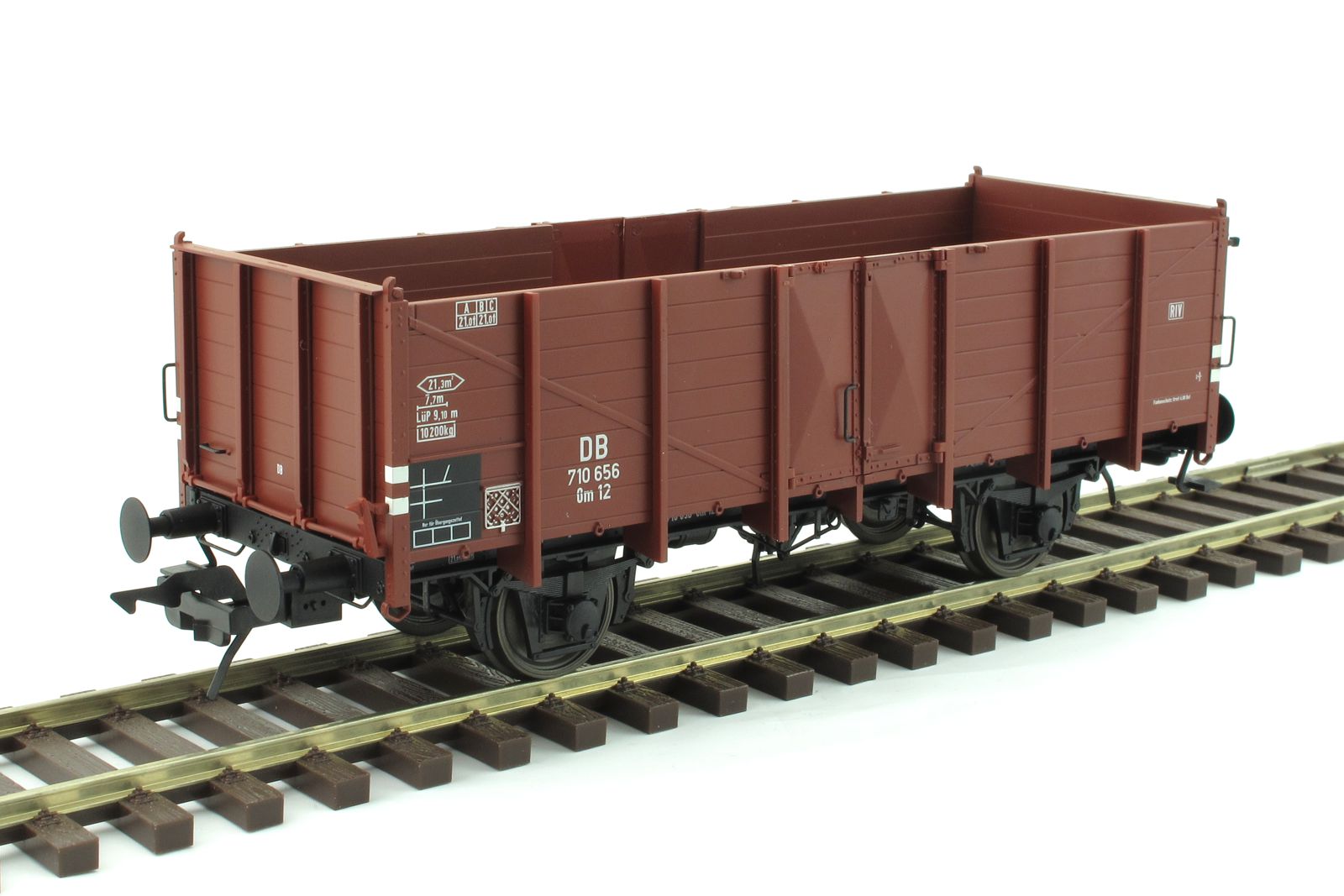 Lenz 42110-14 - Hochbordwagen Om12, DB, Epoche 3, 