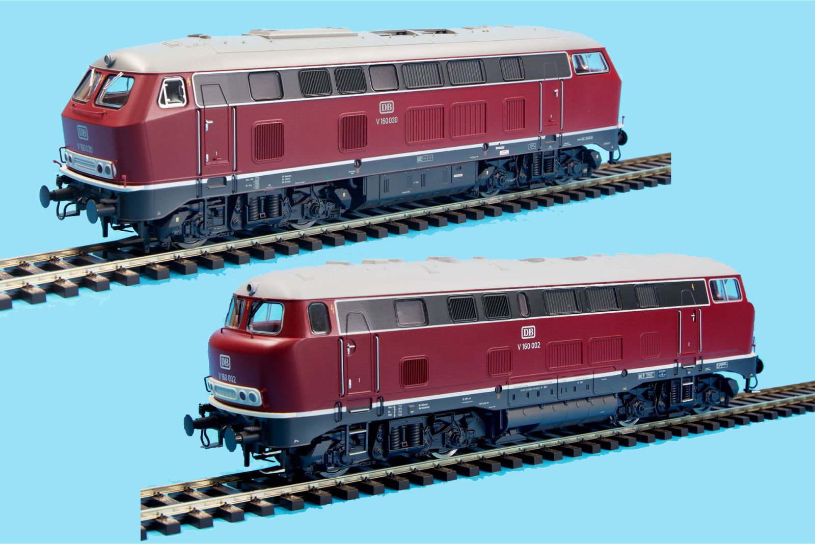 Lenz 43163-03 - Diesellok-Set 2, V160 Lollo und V1