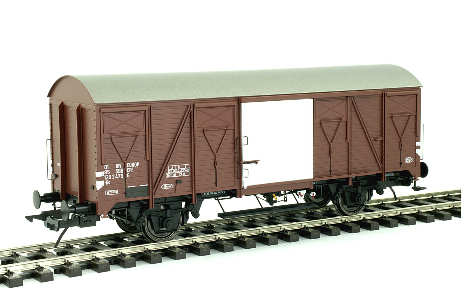 Lenz 42246-03 - Güterwagen K4, Stahldach, SBB, Epo