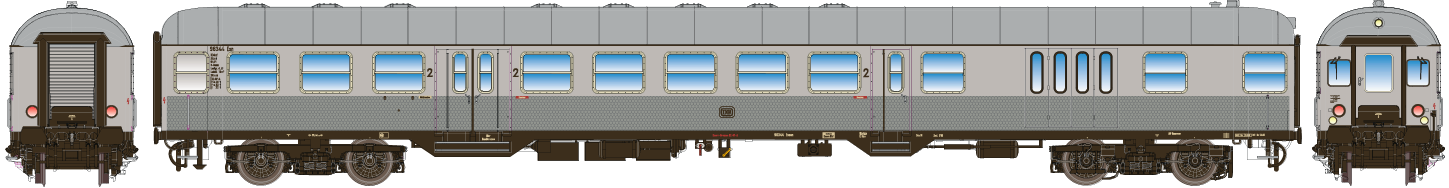 Spur 01 Modellbahnen 54138 - Silberling Steuerwage